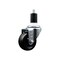 Service Caster 3'' SS Hard Rubber Wheel Swivel 1-1/2'' Expanding Stem Caster SCC-SSEX20S314-HRS-112 - alternate 1